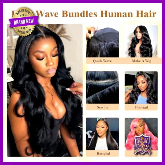 26 Inch Body Wave Human Hair Extensions, 100% Brazilian Virgin Hair main image 5